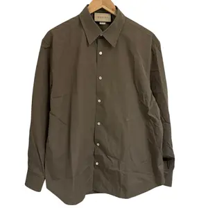 Pre-owned GUCCI Cotton Small Leather Goods Embroidered Shirt Shirt
