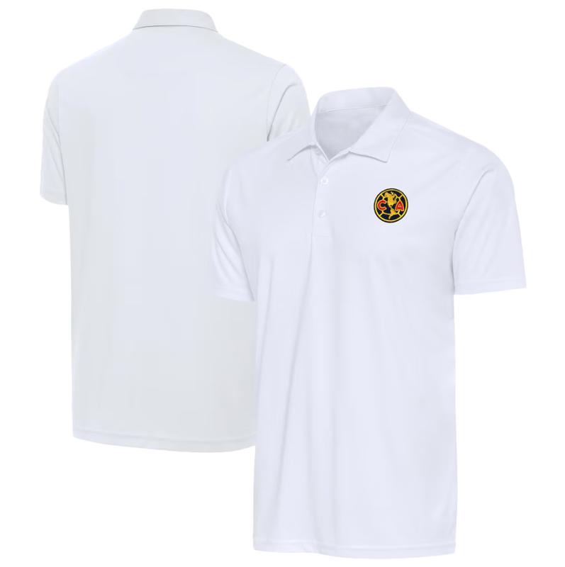 Club America Antigua Statement Polo 2025/26 Premium Casual Soccer Shirt for Fans Training Everyday Wear Lightweight Breathable Fabric Classic Fit Matchdays Street Style Daily Outfits