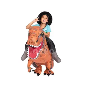 Dinosaur Inflatable suit Adult Ride on Dino Costumes Cosplay Fancy Dress Riding T-Rex Blow Up Outfit Performance Carnival Props