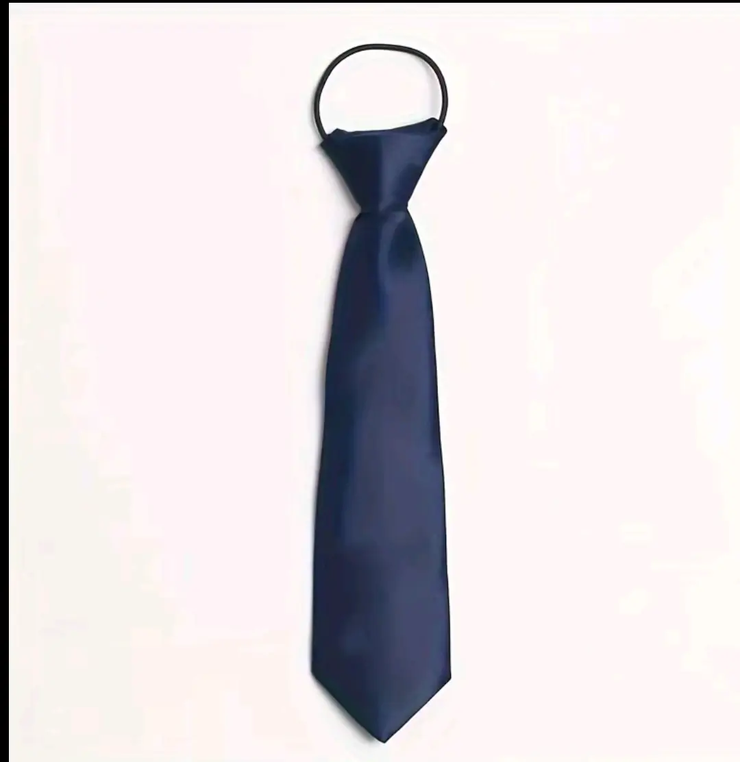 Silk/Satin 1pc Small Tie for Performance and Party Short Tie for Easy Matching with Various Clothes