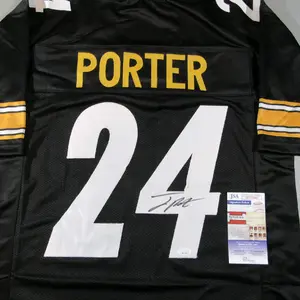Joey Porter Jr Pittsburgh Steelers Autograph Signed   Pro Style Custom Jersey JSA