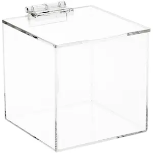 Plymor Clear Acrylic Display Case Box With Hinged Lid