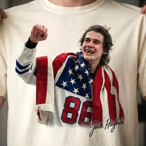 USA Hockey Gold 2026 Jack Hughes T-Shirt, Olympic Gold Medal Hockey Fan Tee Sweatshirt Hoodie GAEFO