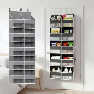 5-Tier Hanging Storage Organizer with Multiple Pockets – Sturdy & Durable Shelves for Toys, Diapers, Clothes, Yarn, and More. Perfect for Bedroom, Bathroom, Nursery, Closet, and Pantry.