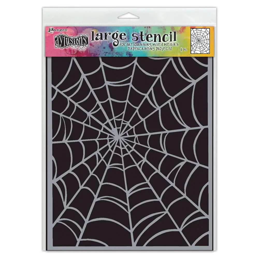 Dylusions Stencil Large Webs Dylusions Stencil Large Webs