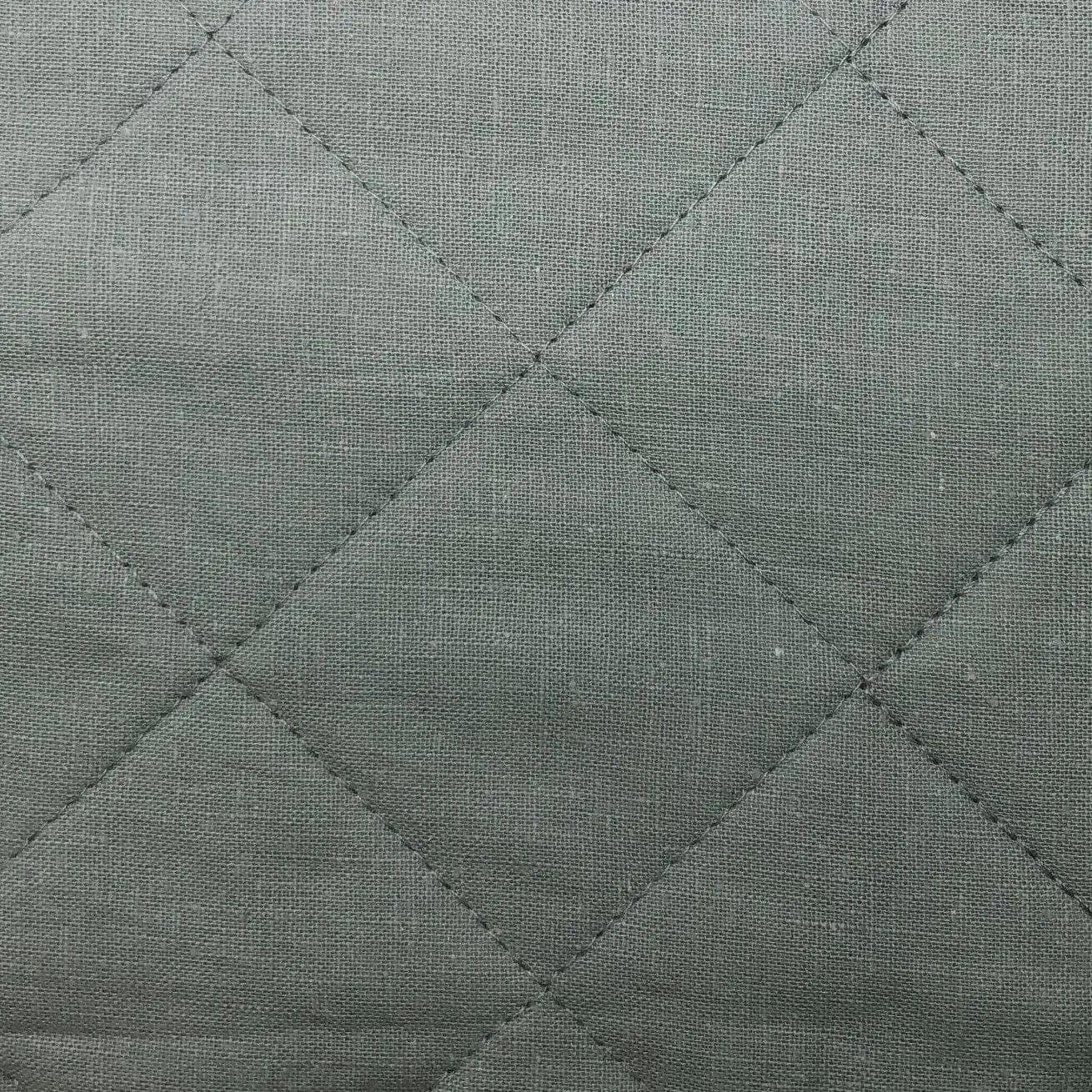 Linen Cotton Diamond Quilt Swatch