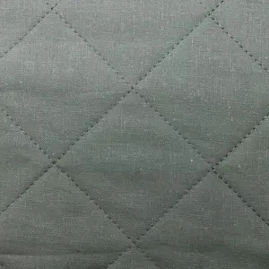 Linen Cotton Diamond Quilt Swatch