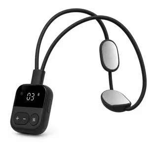 MIRATOKI Pendant Neck Relaxer Cordless Battery-Operated Neck Loop Massager - Heating Stim, Vibration Function - Ideal Personal Care Gift (Battery-Operated, Heat, Vibration Massage Devices), Battery-Operated Massage Devices