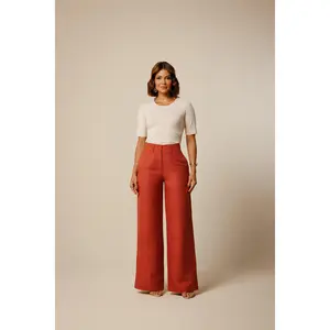 Esther Linen Wide-leg  Trousers
