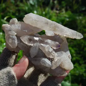 4.5in 225g DT Amethyst Scepter Crystal Cluster, Zimbabwe