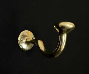 Handmade Brass Wall Hook – Elegant & Sturdy Design