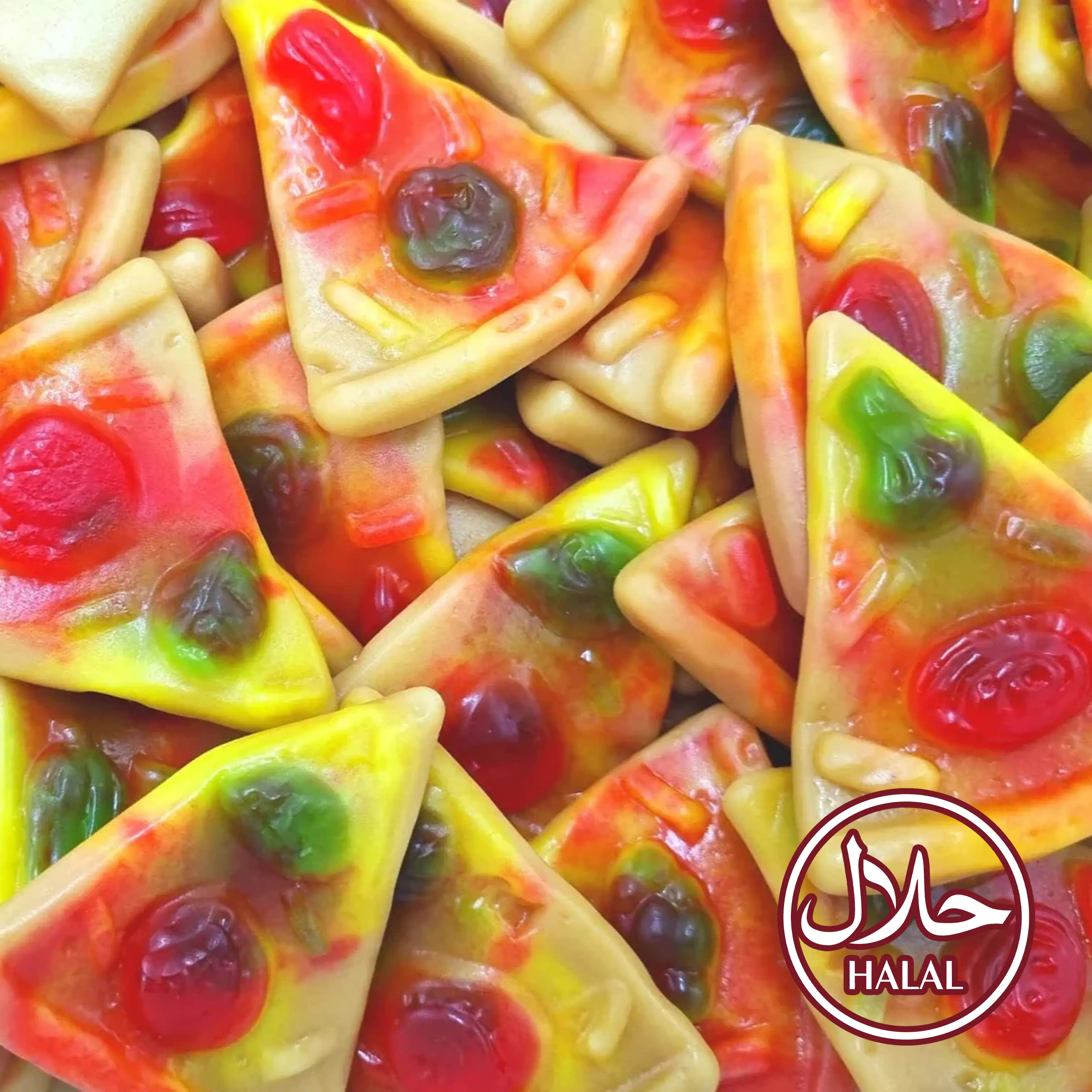 Halal Pizza Slice Gummies - Viral Sweet Gummy Pizza Slice Candies