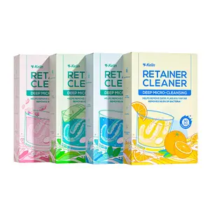 Retainer Cleaning Tablets, Denture Cleaning Tablets for Dental Appliances, Minty Fresh & Clean, 30Count Oral Antibacterial Daily Gentle Cleansing