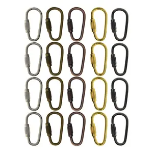 20 Pieces Small Keychain Carabiner Clips 1.1inch D  Carabiners Durable