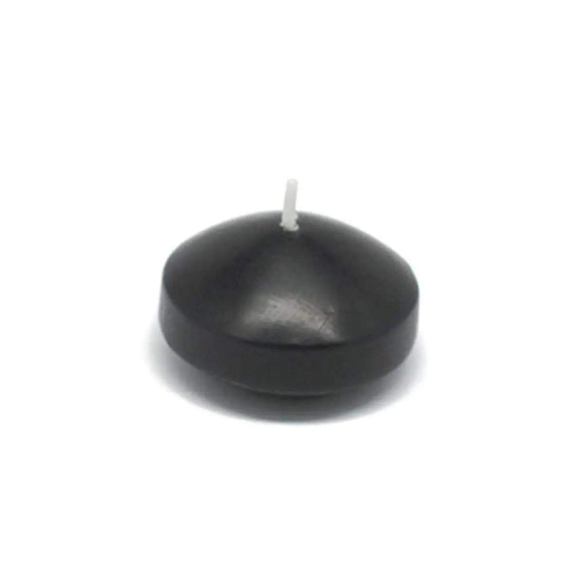 Jeco CFZ-020-6 Solid Water Floating Candles - 1.75 in. Round, Unscented, Black Home Decor for Weddings - 144 Pieces