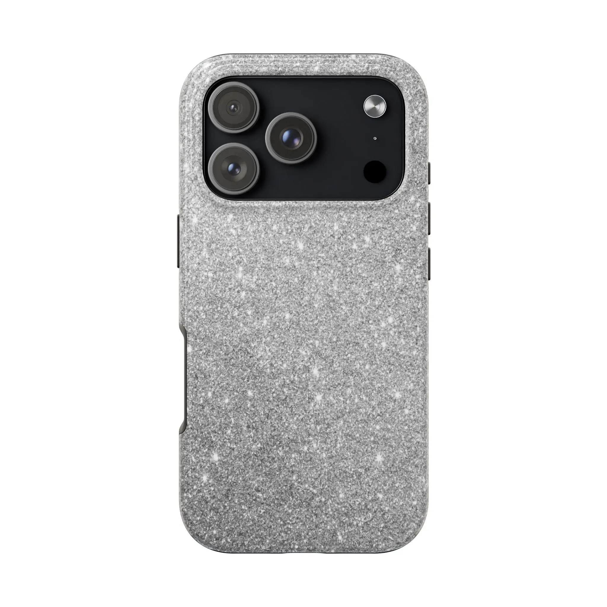 Silver Sparkle Print Phone Case  - Tough Impact-Resistant Case
