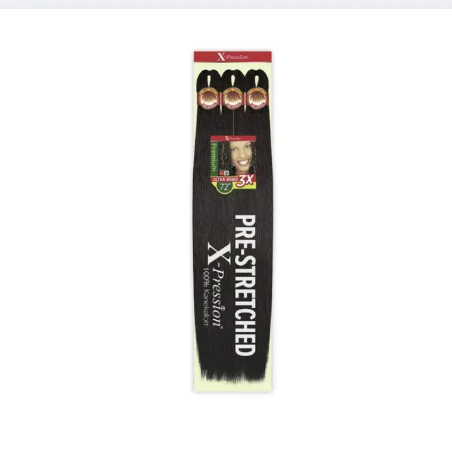 X-Pression Pre-Stretched Braid 72" X3 (1 PACK) X-Pression Pre-Stretched Braid 72" X3 (1 PACK)
