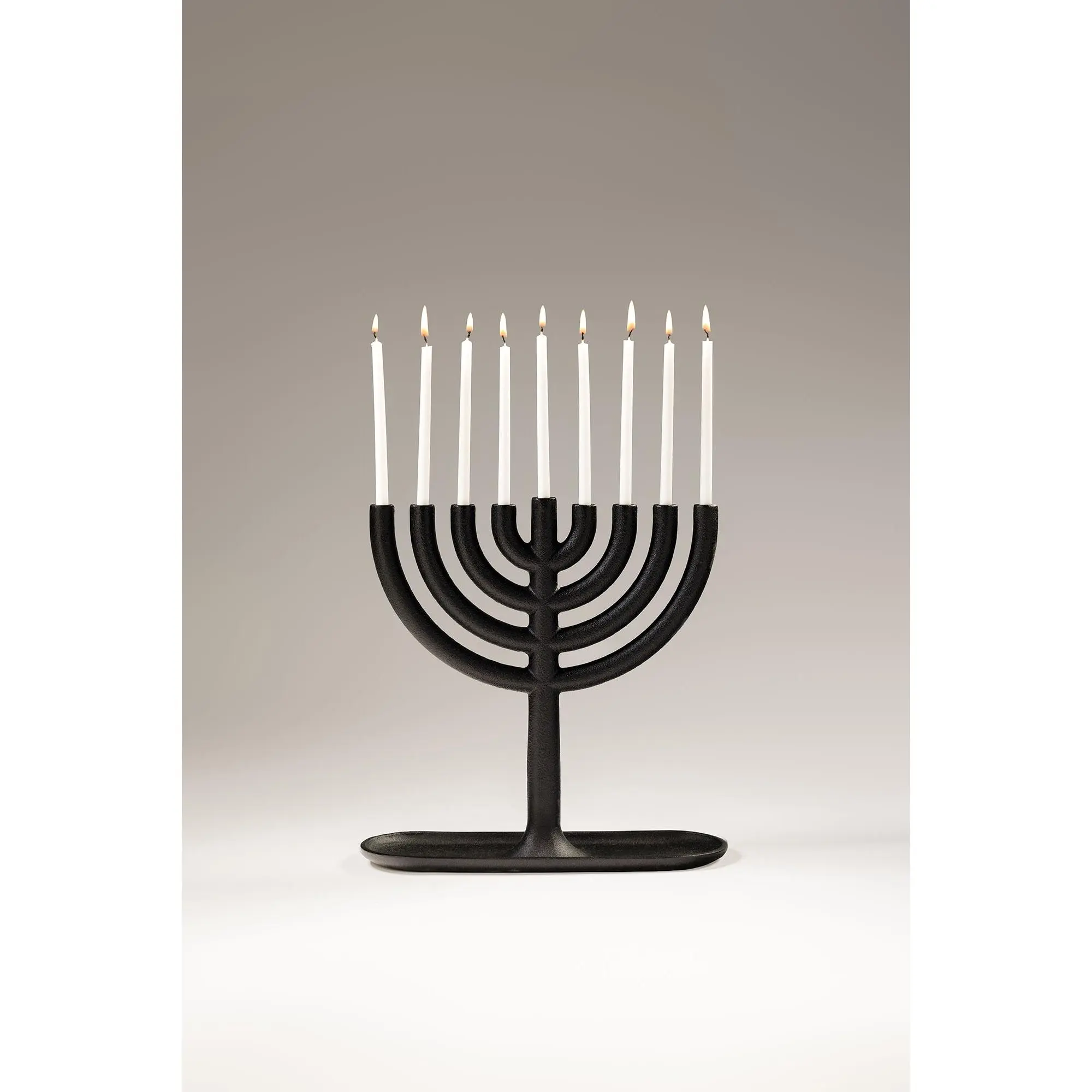 Cast Iron Hanukkah Menorah
