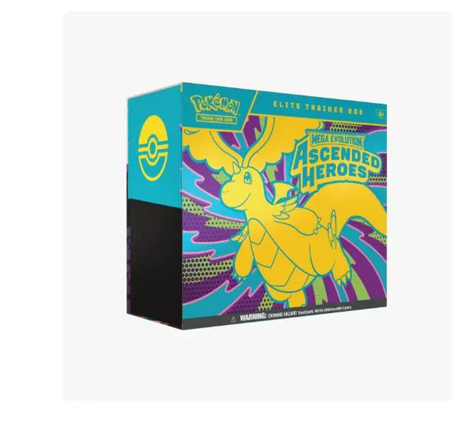 Ascended Heroes Elite Trainer Box for Collectible Trading Cards