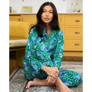 Tiger Queen - Long PJ Set - Jade Tiger Queen - Long PJ Set - Jade