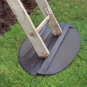 Non-Slip Ladder Mat, Soft Rubber Safety Protector Pad for Floors and Lawns, Anti-Slide Step Pads with Stretchable Design - Essential Ladders Accessory