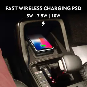 Car Wireless Charger Pad, With Usb Input Port Rubberized With A Non-Slip Grip, Wirelessly Delivers Up To 10w Of Power, For iPhone 15/14/13/12/11 Pro/Pro Max, For Samsung Galaxy S23/S22/S21/S20/S10, For Android Phone