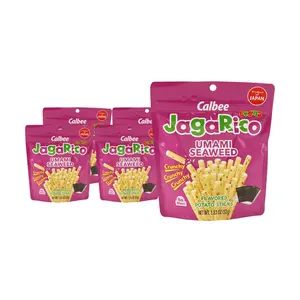 Calbee Jagarico Potato Sticks Seaweed Flavor 52g x 5 Pack - Japanese Snack, Crispy Fries, Popular TikTok Food