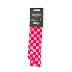 Pink Check Lacrosse Head Tie