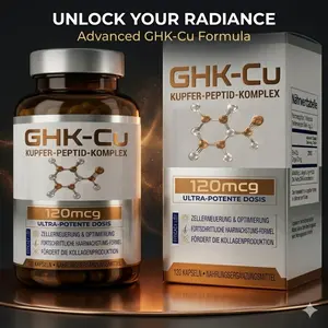 GHK-Cu Copper Peptide Complex – 120mcg Ultra‑Potent Dose – Supports Cellular Health, Collagen & Hair Vitality – 120 Capsules – Dietary Supplement