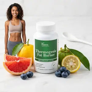 Brazilian Lean Thermogenic Vitamin Supplement - Waist Trimming, Bloating Support for Women & Men, 60 Capsules