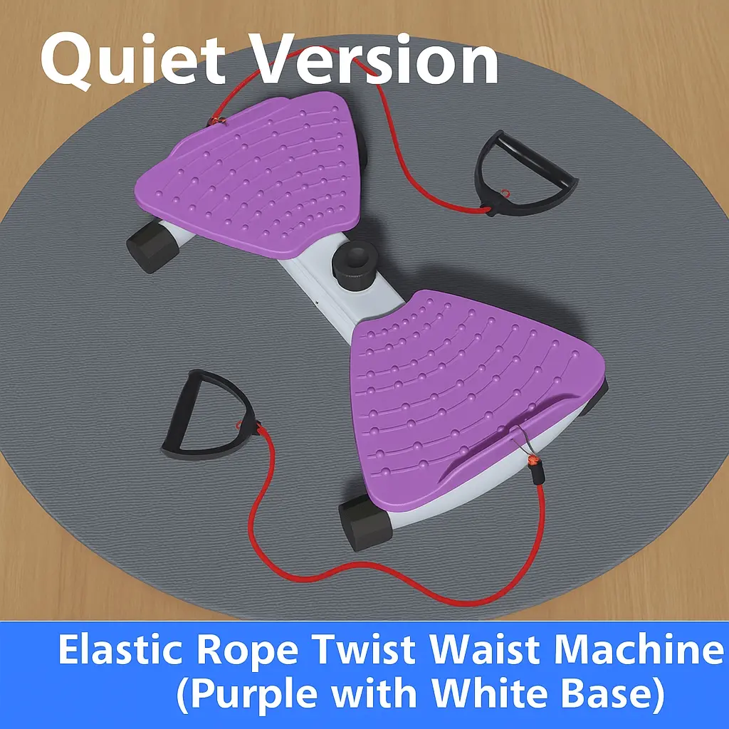 Silent Waist Twisting Disc 53.34cm with 3-Gear Adjustable Resistance Band, Portable Abdominal Core Trainer, Lightweight Durable Waist Twist Machine for Home Outdoor Fitness, Women Body Shaping Weight Loss Equipment, Workout Fitness Equipment, Pink Gift