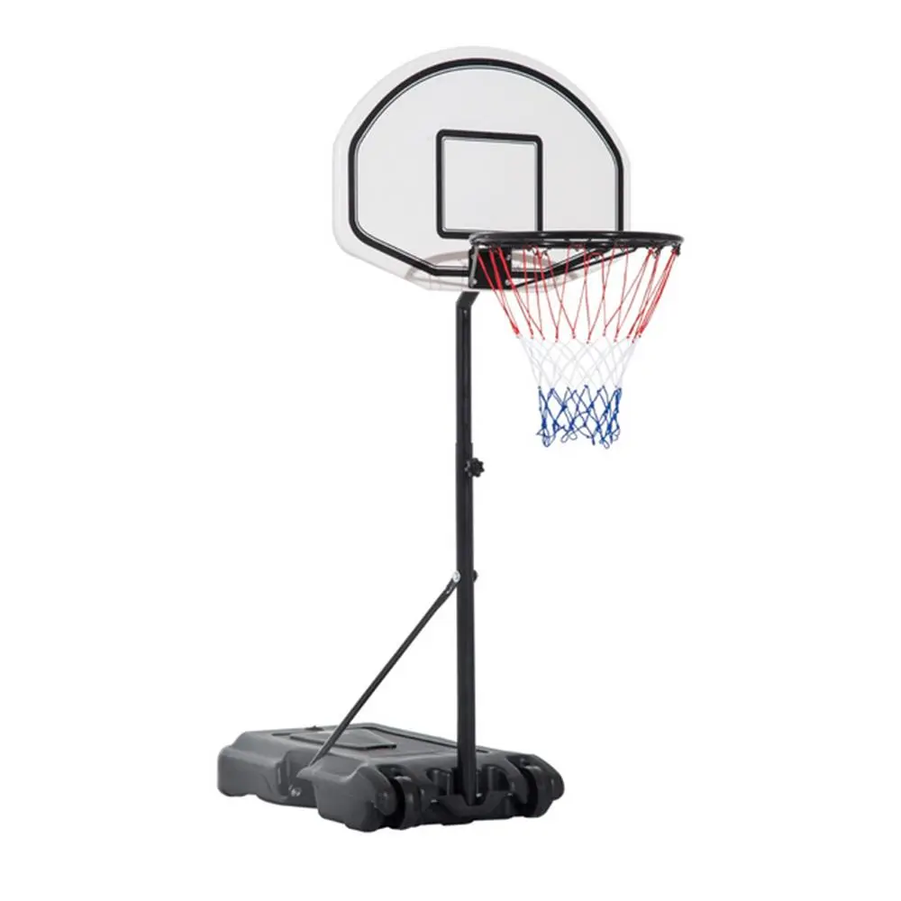 Poolside Basketball Hoop, Portable Unisex All-Weather Stand with 28" PE Board and Height Adjust, Fits Standard Size 7 Ball