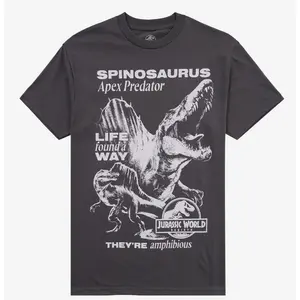 Jurassic World- Rebirth Spinosaurus T-Shirt, Graphic tees, Streetwear, Men gifts, Short sleeve, T Shirt for Men, cotton, Top, Menswear