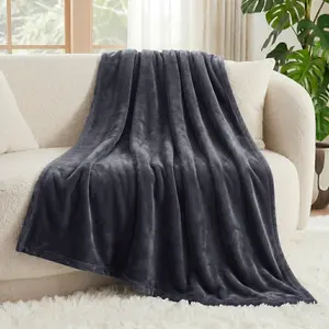 EASELAND Durable 2-Sided Soft Warm Microplush Blanket - Lightweight Cozy Thermal Fleece Throw, Ideal for Bed, Couch, All-Season Home Use, Bedding & Decor Accessory, Lightweight Cozy Blanket
