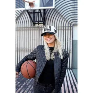 Baller Black Vintage Trucker Hat with Adjustable Snapback