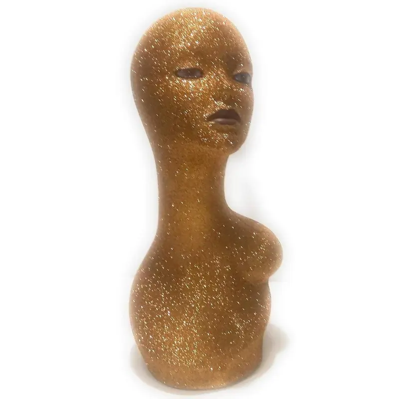 Michele Krysmari Pink Silk Glam Mannequin Head for Wigs,Hair  display picture 1