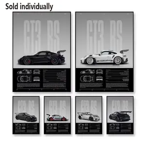 1pc/High-Performance GT3RS Poster, Living Room & Bedroom Decor, Office Wall Art, Modern Home Decoration, Decorative Piece, Artwork, Printed Artwork, Frameless