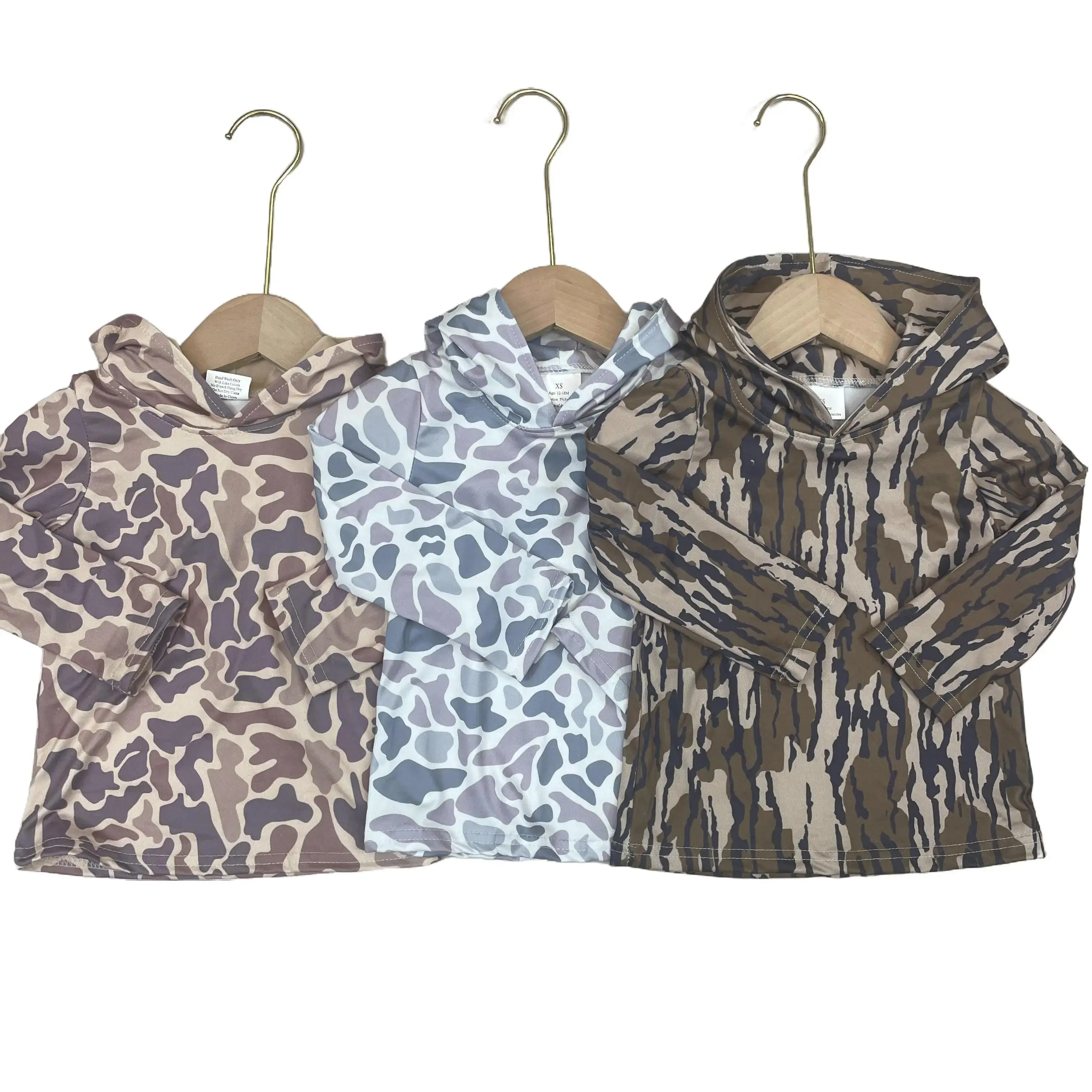 Kids Clothing Boy Camo Hoodies Boy Hunting Clothes Winter Shirt