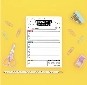 Productivity Pad - Mini Notepad for Work or Study, Durable Cover, 100 Pages, Compact Size, Office Stationery & Supplies, Notebooks & Paper