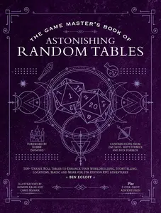 The Game Master's Book of Astonishing Random Tables: 300+ Unique Roll Tables to Enhance Your Worldbuilding, Storytelling, Locations, Magic and More fo -- Ben Egloff - Hardcover