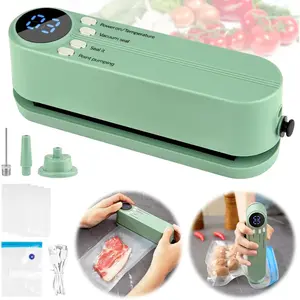 Portable Vacuum Sealer Machine – USB Rechargeable, 3-Mode Heat Seal, Food Saver Bags for Kitchen & Outdoor Use