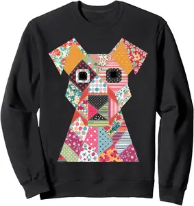 Quilt Pattern Dog For Quilting Lover Quilter Sewing Sweatshirt