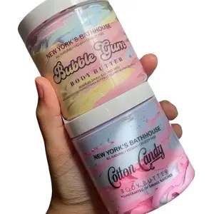 New York's Bathhouse Bubble Gum Body Butter Lotion Vegan Cruelty-Free Cotton Candy Body Butter Lotion 8oz