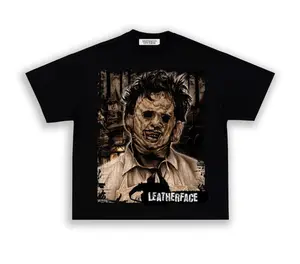 Vintage Leatherface T-shirt, The Texas Chainsaw Massacre Horror Movie Merch., Fashion Cotton, Full Colors, Full Sizes, For Men, For Women