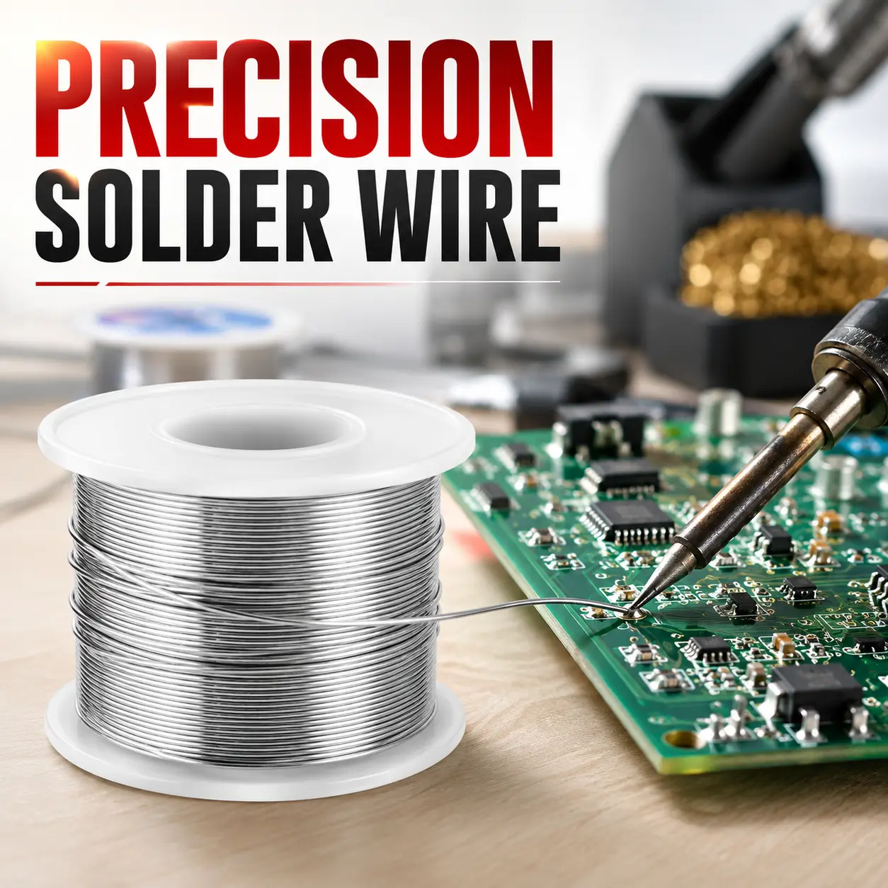 Boat Maintenance Electrical Soldering Wire, 60/40 Tin Lead Rosin Core, 0.031in/0.8mm Diameter, 1.7% Flux, 1lb-1465