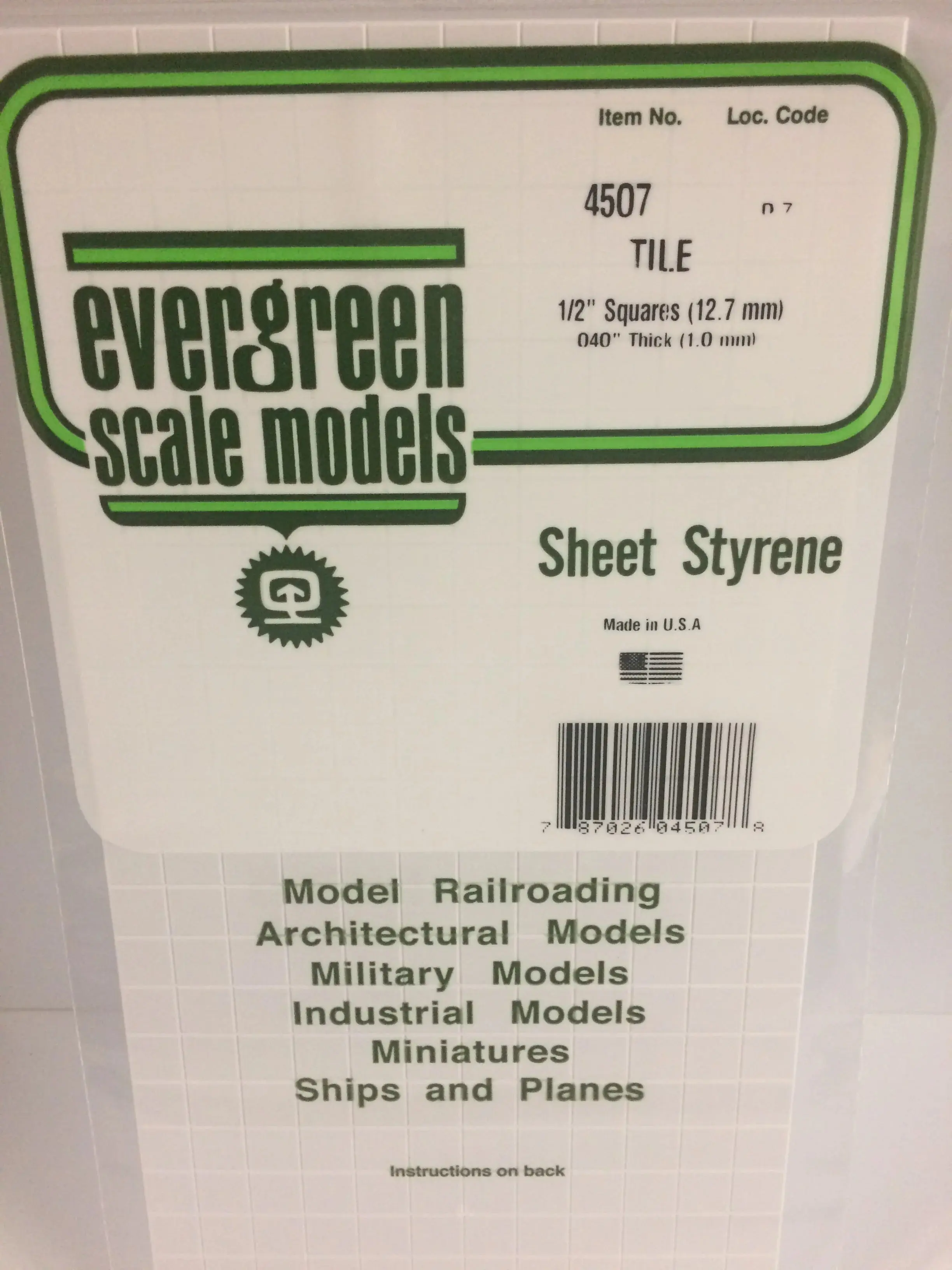 1/2" Square Tile Heavy Groove