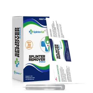 SplinterAid - Painless Splinter Removal Kit | Quick Splinter Out | First Aid for Outdoors, Home, Travel | Ideal for Camping, Hiking, Woodworking, DIY