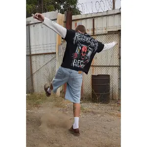 Netflix Men's x Stranger Things Hellfire Club Dungeon Twofer Long Sleeve T-Shirt - Multicolor