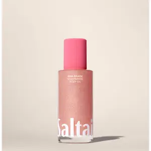 Saltair Pink Beach Shimmering Body Oil – Hydrating Glow Oil with Squalane & Golden Shimmer – Coconut, Almond Blossom & Vanilla – 4 fl oz