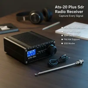 ATS-20+plus ATS20 V2 SI4732 Radio Receiver DSP SDR Receiver FM AM (MW and SW) and SSB (LSB and USB)
